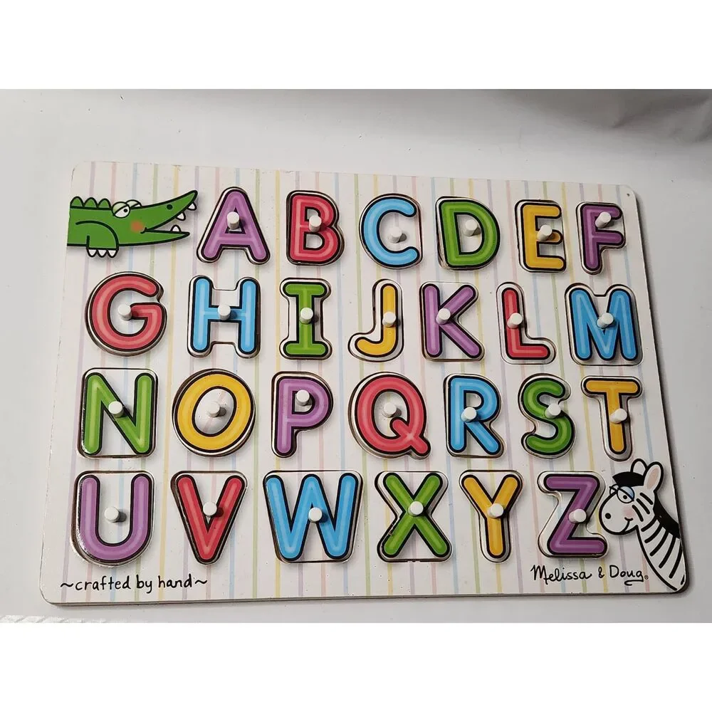 Lot of 4 Wooden Puzzles Melissa & Doug Pooh ABC Garanimals
